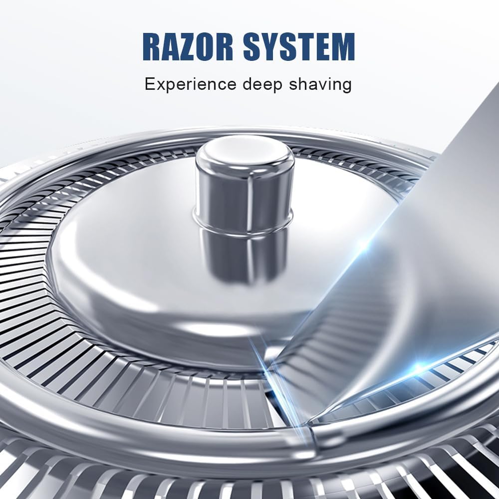 Snapbuy Electric Razor for Men, 2025 New Electric Razor 4D Rotary, Ipx7 Waterproof Electrics Razors, Wet & Dry Rechargeable Electrics Shaver LCD Display (2)