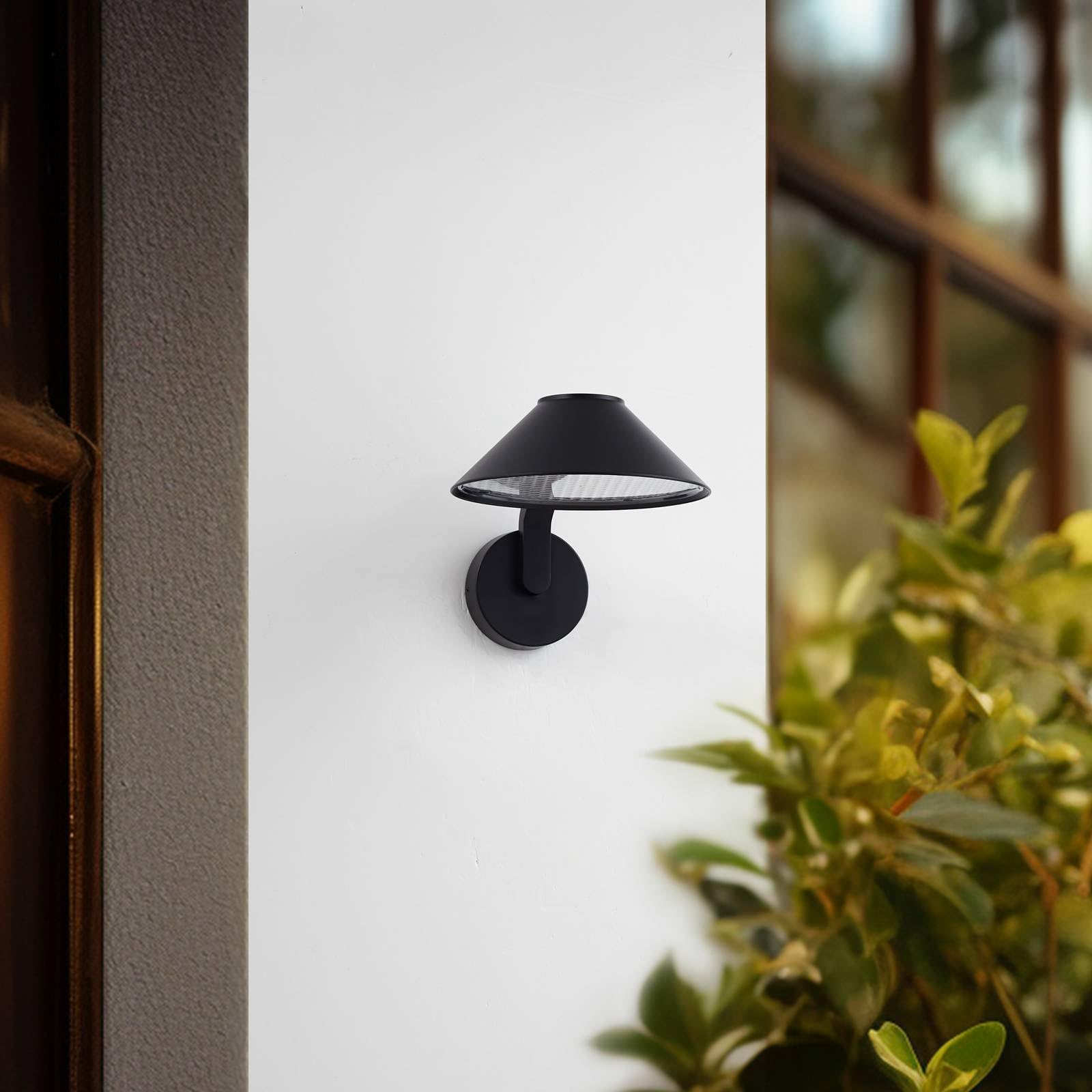 Lindby Applique LED da esterni (Moderno) colore Nero, in Alluminio lampadina inclusa applique lampada outdoor per facciata/parete terrazzo e