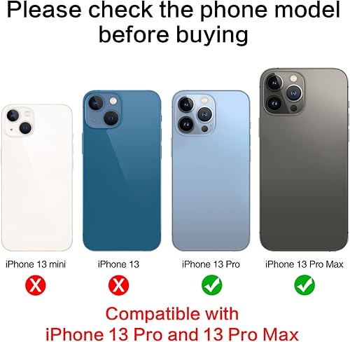 Miniatura 2 de 2 piezas ASDAWN Lente de cámara trasera de repuesto para iPhone 13 Pro Max y 13 Pro Reemplazo de lente de cámara con adhesivo preinstalado + kit de