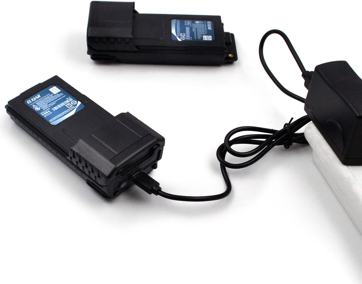 (2-Pack) 7.4V 2600mAh BL-5 Extended Battery Replacement for UV-5R UV-5RTP UV-5R Plus UV-5RX3 BF-F8HP UV-5X3 BF-F9 RD-5R Two-Way Radios with USB-C Cable