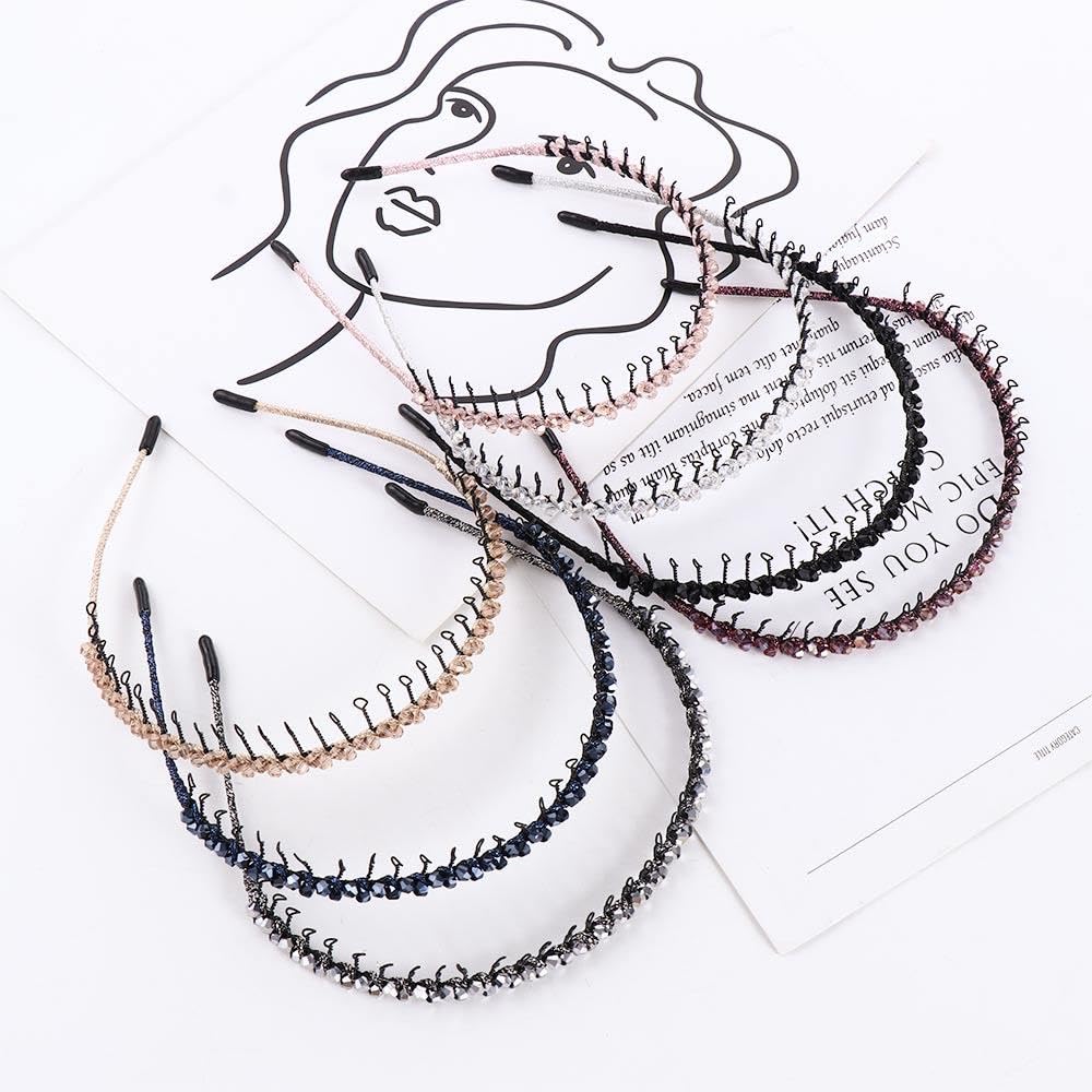 Amazon.com : Decorative Sparkly Glitter Rhinestone Headbands  display picture 3