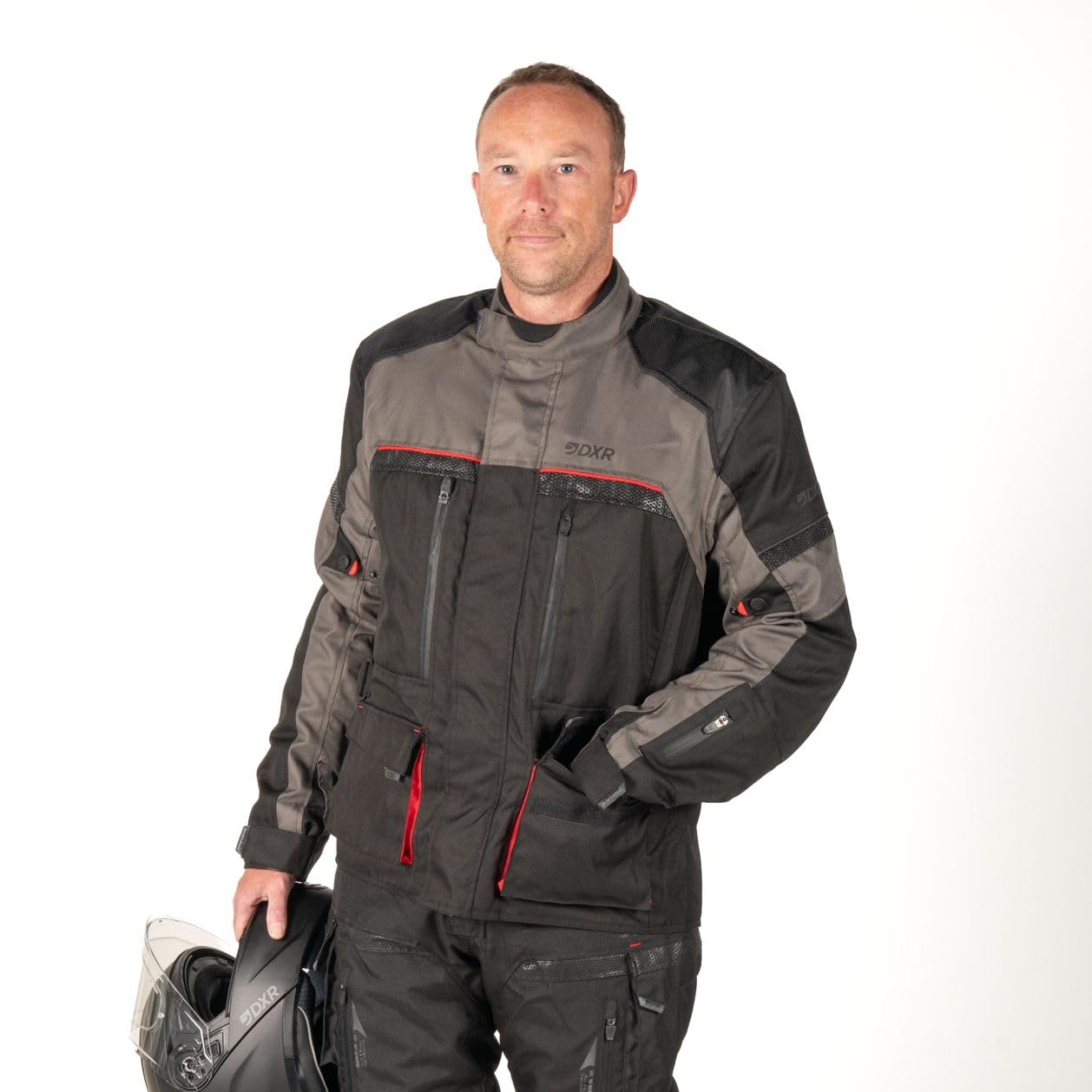 Chaqueta para moto ROADTRIP para hombre, homologada EN17092 A, para todas las estaciones, M | impermeable, material reforzado, forro de invierno extraíble