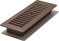 Vista 44 de Decor Grates PL410-WH Registro de piso de plástico de 4 pulgadas por 10 pulgadas, blanco