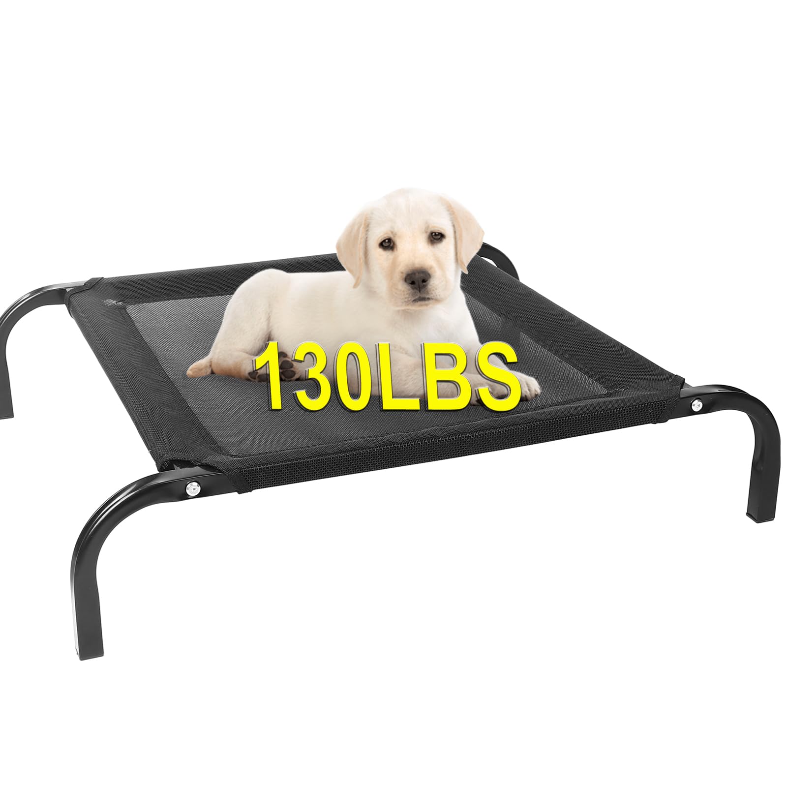 Cooling Elevated Dog Bed, Up to 132 lbs Dog Raised Pet Cot Beds with Metal Frame Portable Dog Hammock with Breathable Mesh Durable for Heavy Dog Indoor & Outdoor, Small, 36"x23.6"x5.9"