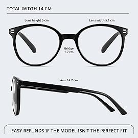 GIBLOGO Reading Glasses for Women/Men Eye Glasses Blue Light Reading Glasses Cheaters Eyeglasses