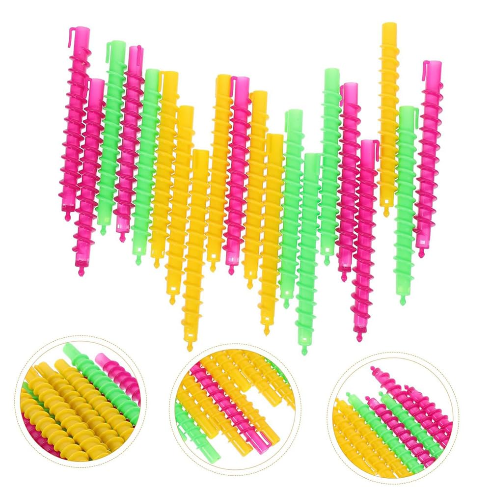 20pcs ZONADAH Spiral Hair Perm Rod 15cm Colorful Plastic Hair Barber Hairdressing Styling Curling Perm Rod Hair Rollers Salon Tools for Women Girls - Image 3