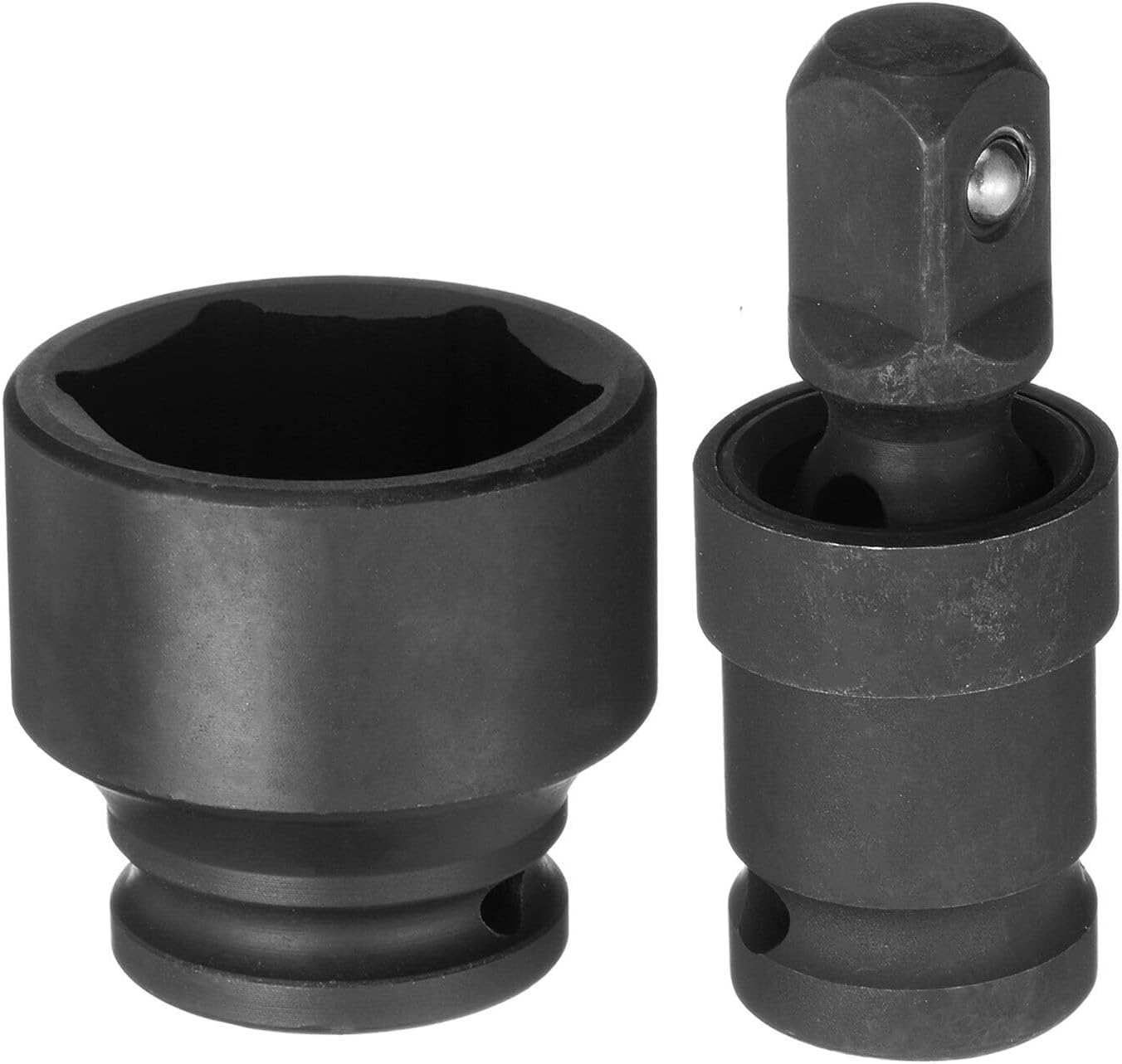 Toolparts And Accessories 38mm Impact Shallow Socket 1/2" Drive CR-MO Steel With 360 Universal Joint (#CN#130824-12076)