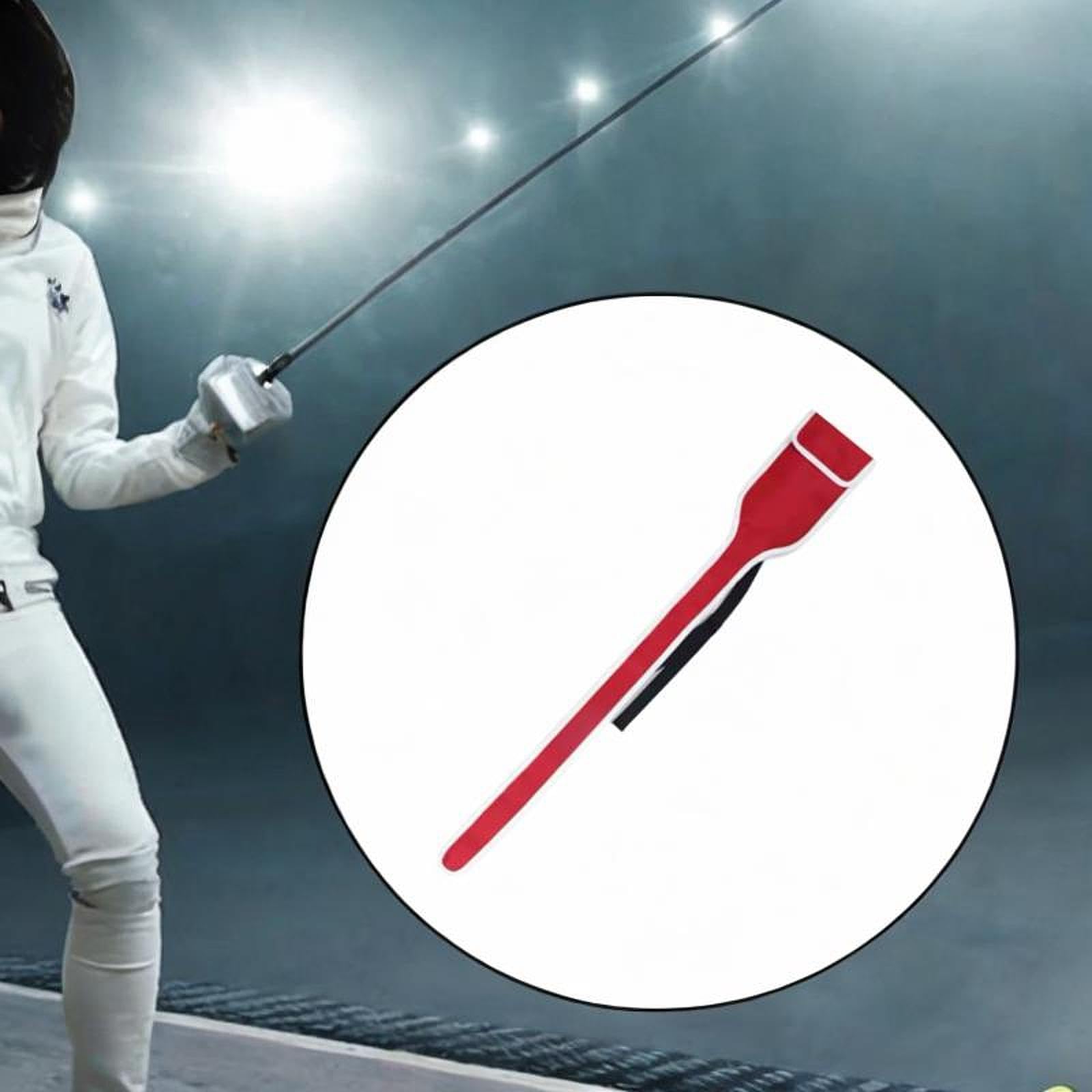 Menolana Adults Fencing Sword Bag Longsword Bag Professional Portable Wear Resistant Men Women for Foil, Saber and Epee Fencing Sling, Red