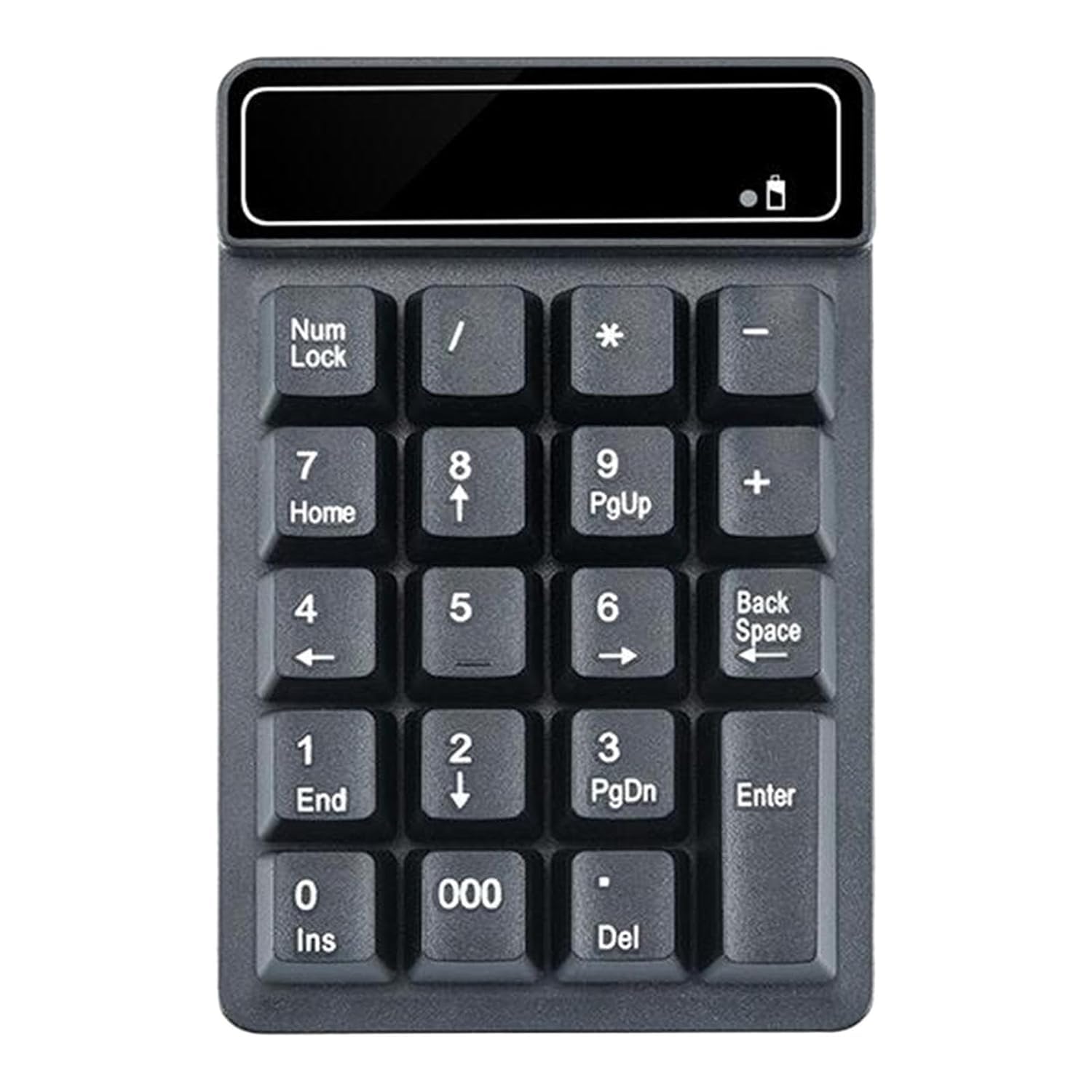 ETZIN Wireless Numeric Keypad 2.4G | 19 Keys Portable Number Pad with USB Receiver for Laptop, PC, Desktop | Plug & Play, 10m Range, Splash-Resistant Mini Numpad for Accounting & Data Entry EPL-K3-picture-25