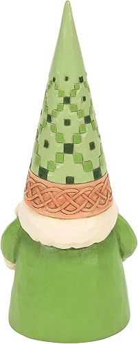 Miniatura 4 de Enesco Jim Shore Heartwood Creek - Figura de gnomo irlandés con trébol, 6.5 pulgadas, multicolor verde