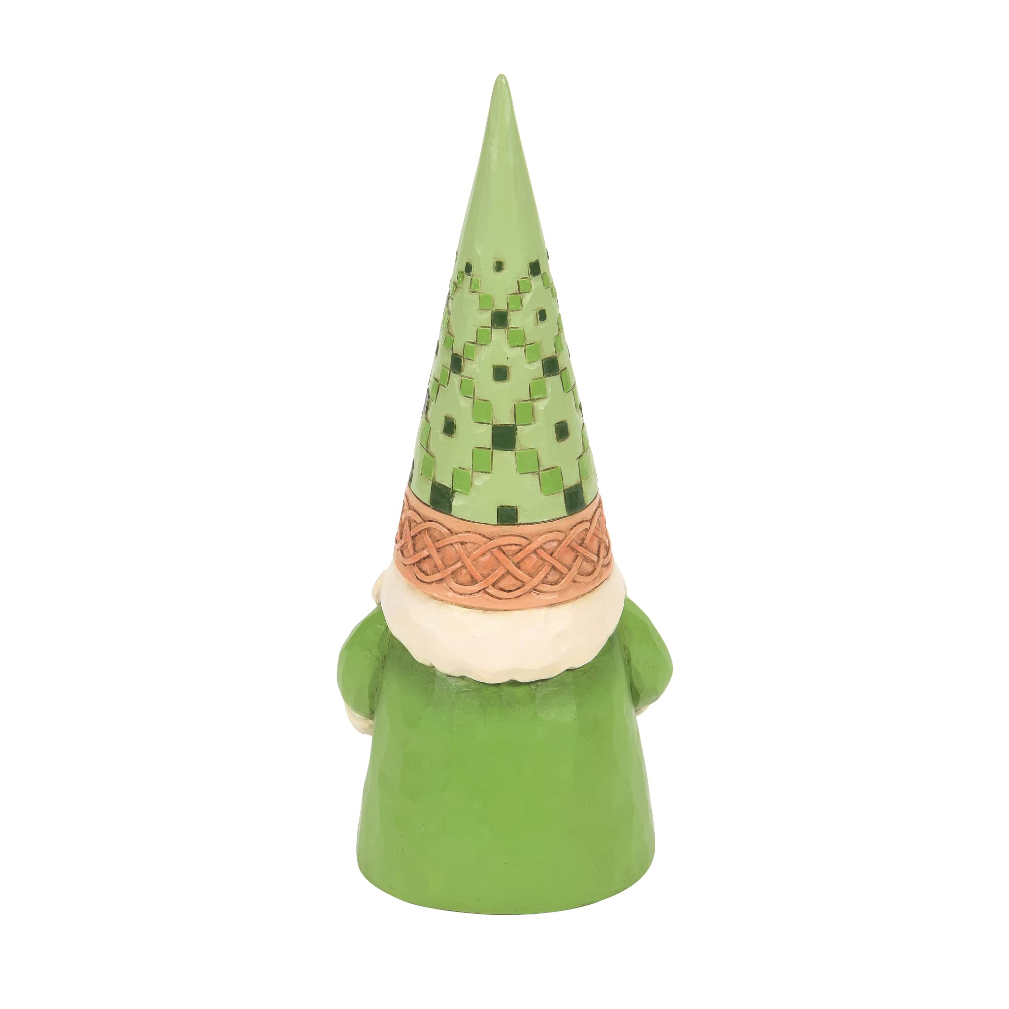 Enesco Jim Shore Heartwood Creek İrlanda Cücesi Yonca Figürlü, 15 cm, Çok Renkli