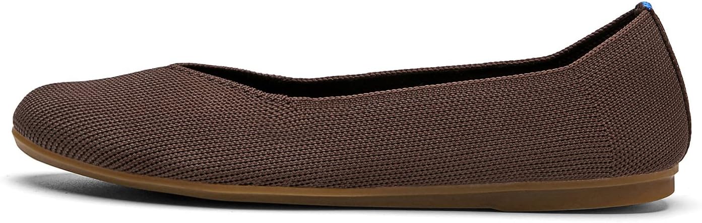 Women's Ballet Flat Dressy Casual Knit Shoes Round Toe Women Mesh Flats - Image 4