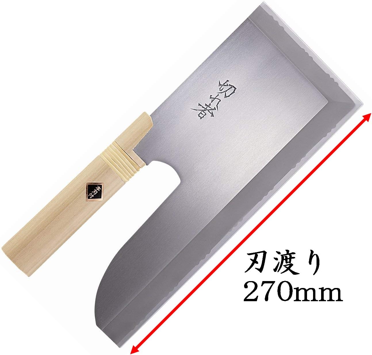豊稔企販 A-1048 Stainless Steel Metal No. 2 Noodle Knife, 10.6 inches (270 mm)
