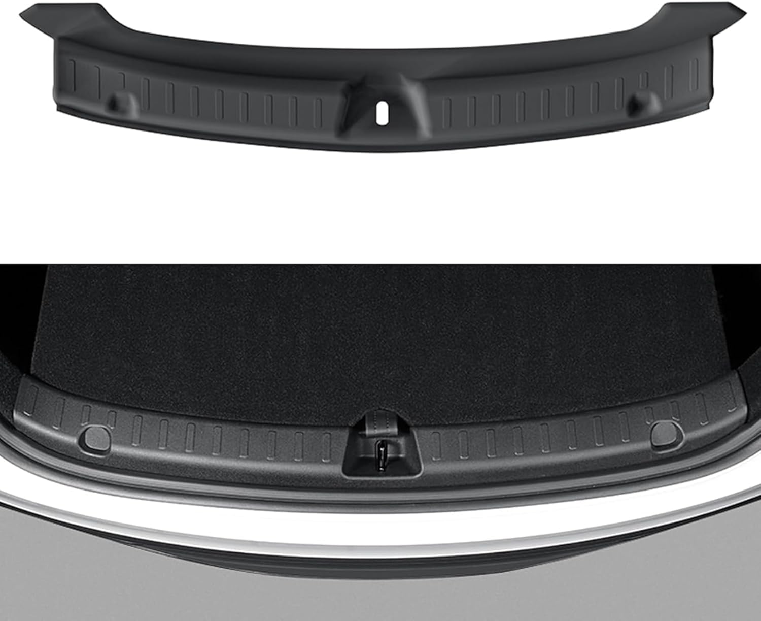 Photo 1 of Tesla Model Y Juniper Rear Bumper & Trunk Lip Guard 2025 2026, Anti-Scratch Protector Mat for Cargo Area, Matte Black PP Full Coverage, Easy Installation