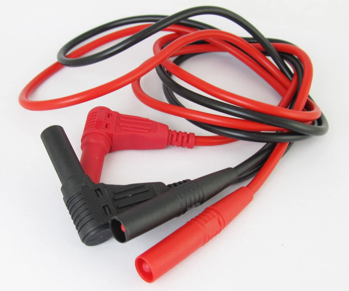 5sets 1M Dual 4mm Insulated Banana Plug Silicon Convert Cable for