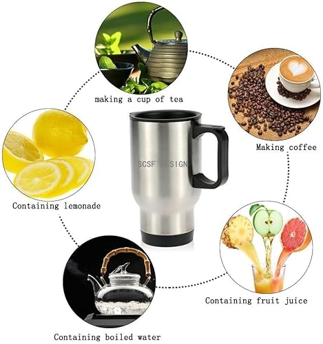 Miniatura 6 de Divertida taza de viaje de acero inoxidable aislada al vacío, taza de té con texto en inglés «Go Away Don't Talk To Me Not Ready Yet Almost There