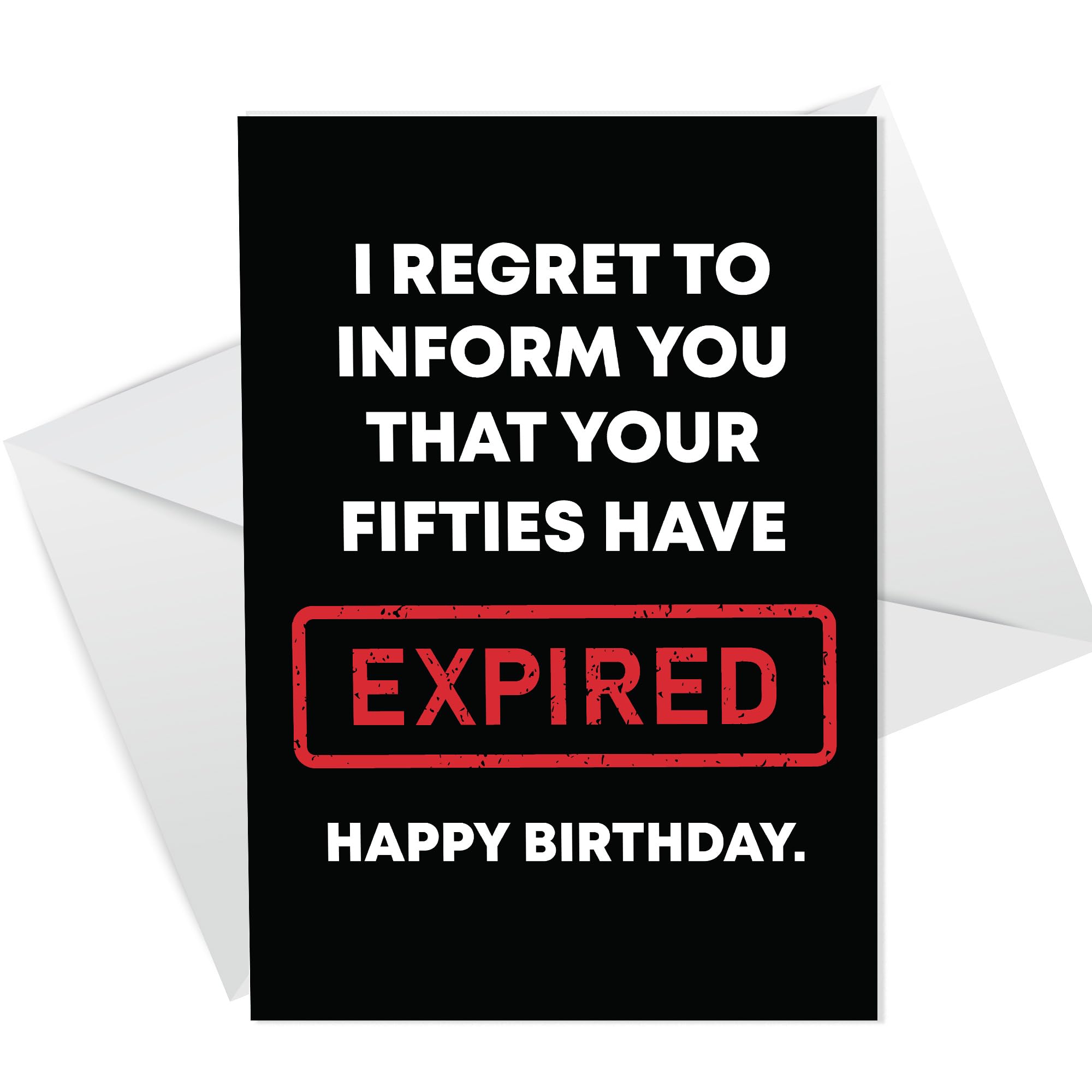 RED OCEAN 60th Birthday Card For Men or Women, Funny 60th Birthday Card For Mum Dad Nan Grandad Uncle Auntie Friend, Funny Birthday Cards For Him Her