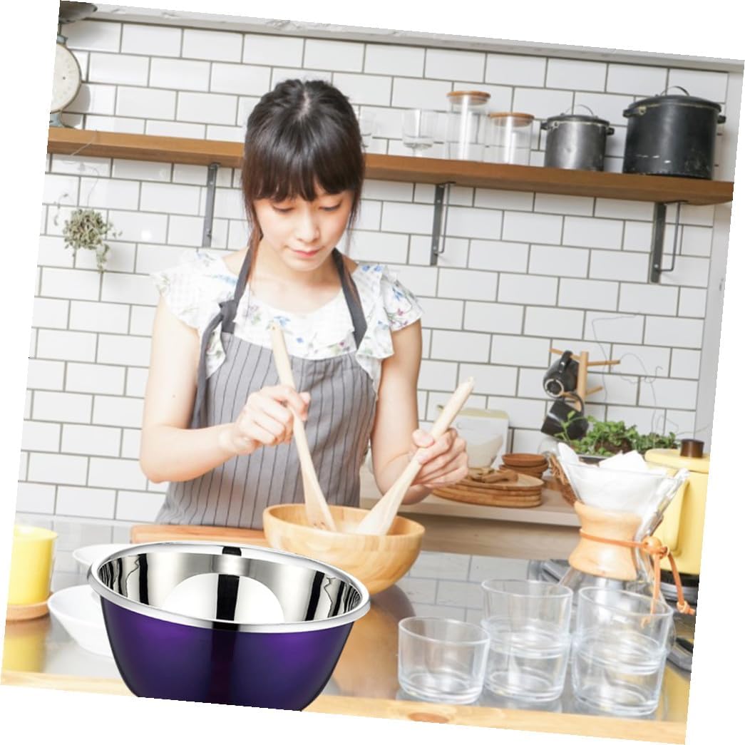 3pcs Stainless Steel Mixing Bowls Set Nesting Bowls Dinnerware Microwaveable