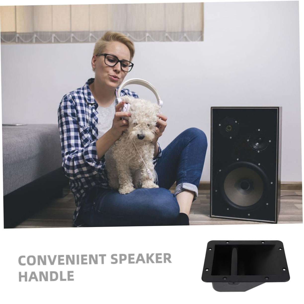 Angoily 5pcs Speaker Handle Replacement Plastic Carry Handles for Barn Doors and Garage Doors Easy Installation Lightweight for Versatile Use