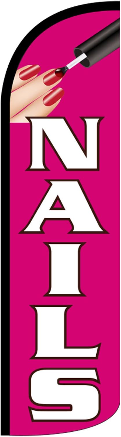 NEOPlex Nails 12-Foot WINDLESS Swooper Feather Flag (Flag Only)