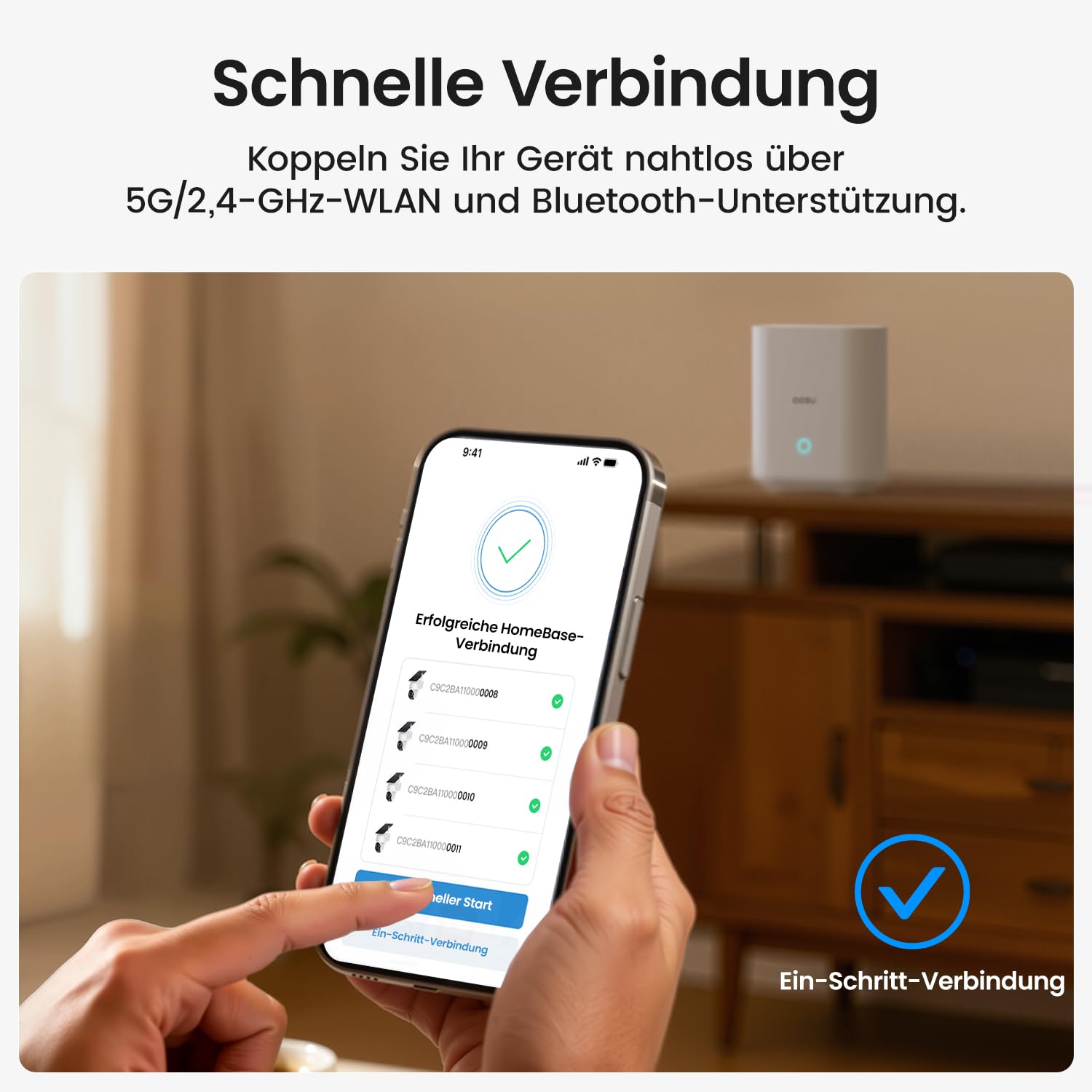aosu 2K Überwachungskamera Aussen Solar Akku, 4 Cam-Kit & aosuBase, Kein ABO Nötig, 360° Panorama Kabellose Kamera, 32GB Lokaler Speicher, Auto-Tracking, Farb-Nachtsicht, 2 Wege Audio, 5G & 2.4G WLAN