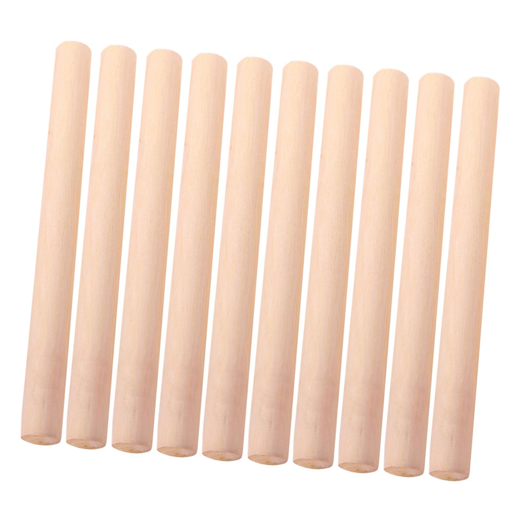 Rodillo de Madera Antiadherente para Amasar Masa, 10 Piezas, Superficie Natural, Herramienta para Hornear, Adecuado para Repostería y Pizza en Cocina Doméstica