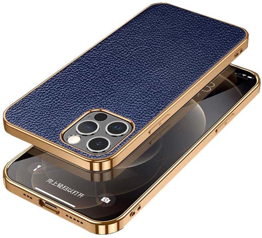 Coque iPhone 13 Pro bleu style urbain chic antichoc