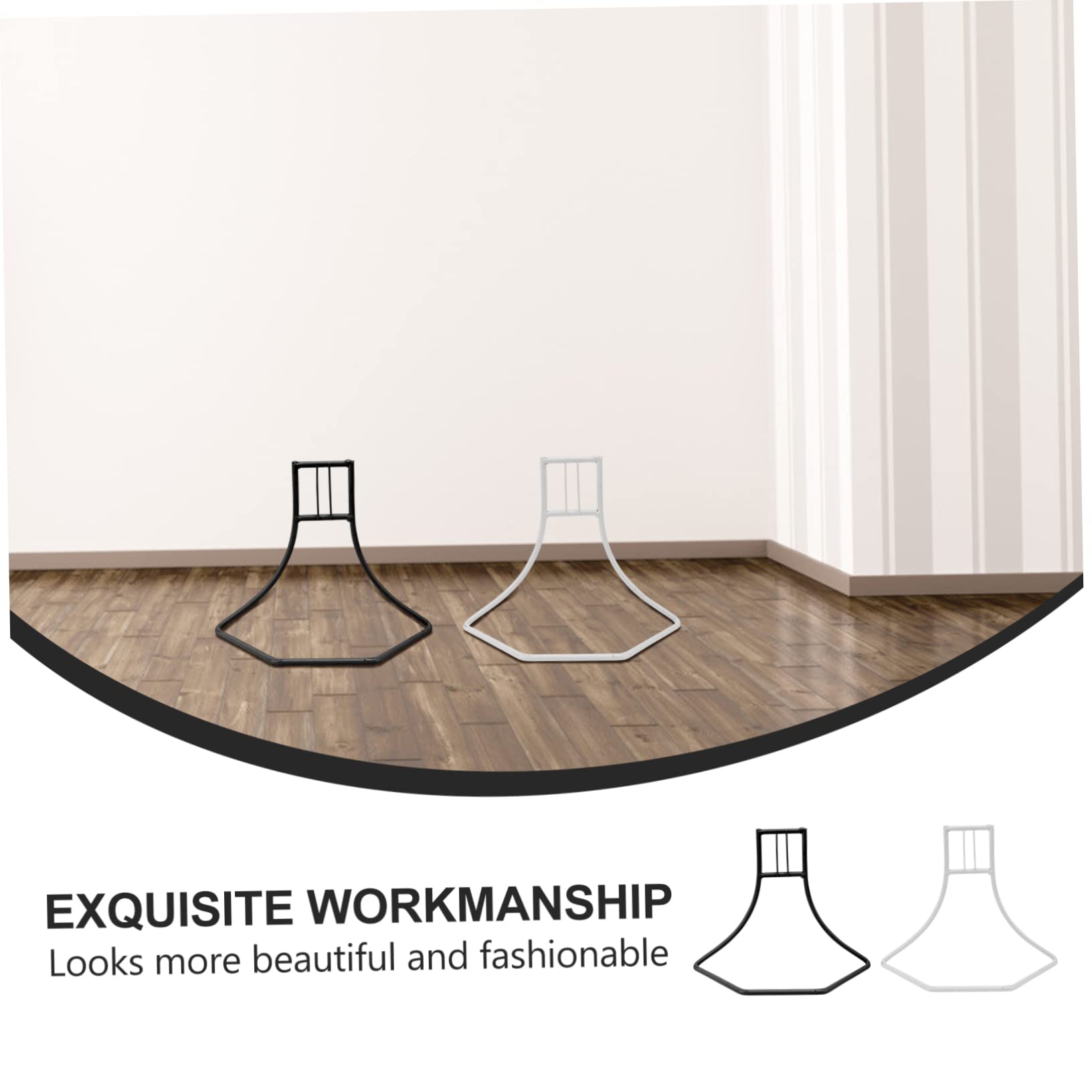 Happyyami 2Pcs Iron Pet Running Wheel Brackets Durable Support Racks for Hamsters Stable Design for Nocturnal Use Easy Installation for Small Pet Exercise Activities