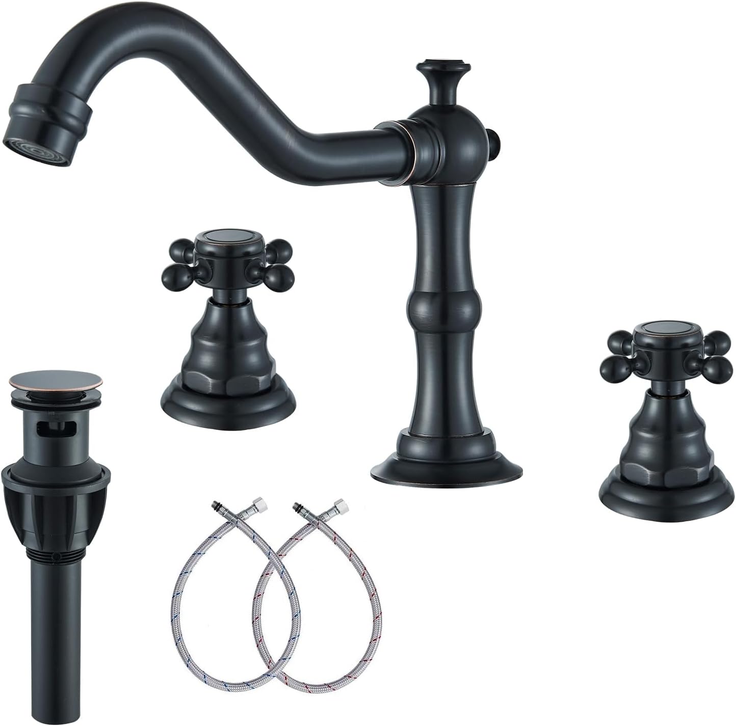 Senlesen Widespread Bathroom Sink Faucet components