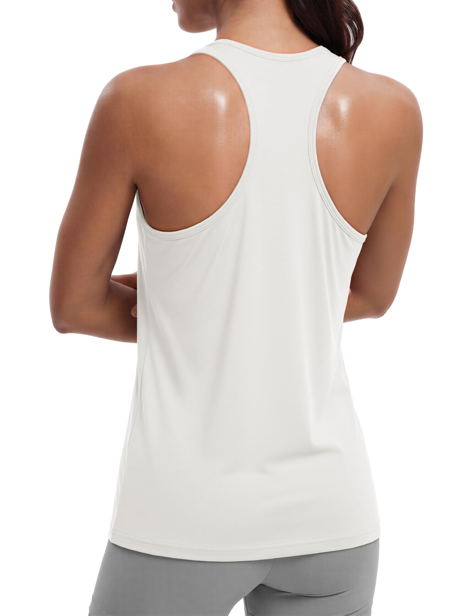 MAGCOMSEN Women's Workout Tank Tops Racerback Sleeveless Yoga Shirts Sun Protection UPF 80+ Gym Running Top — view 12