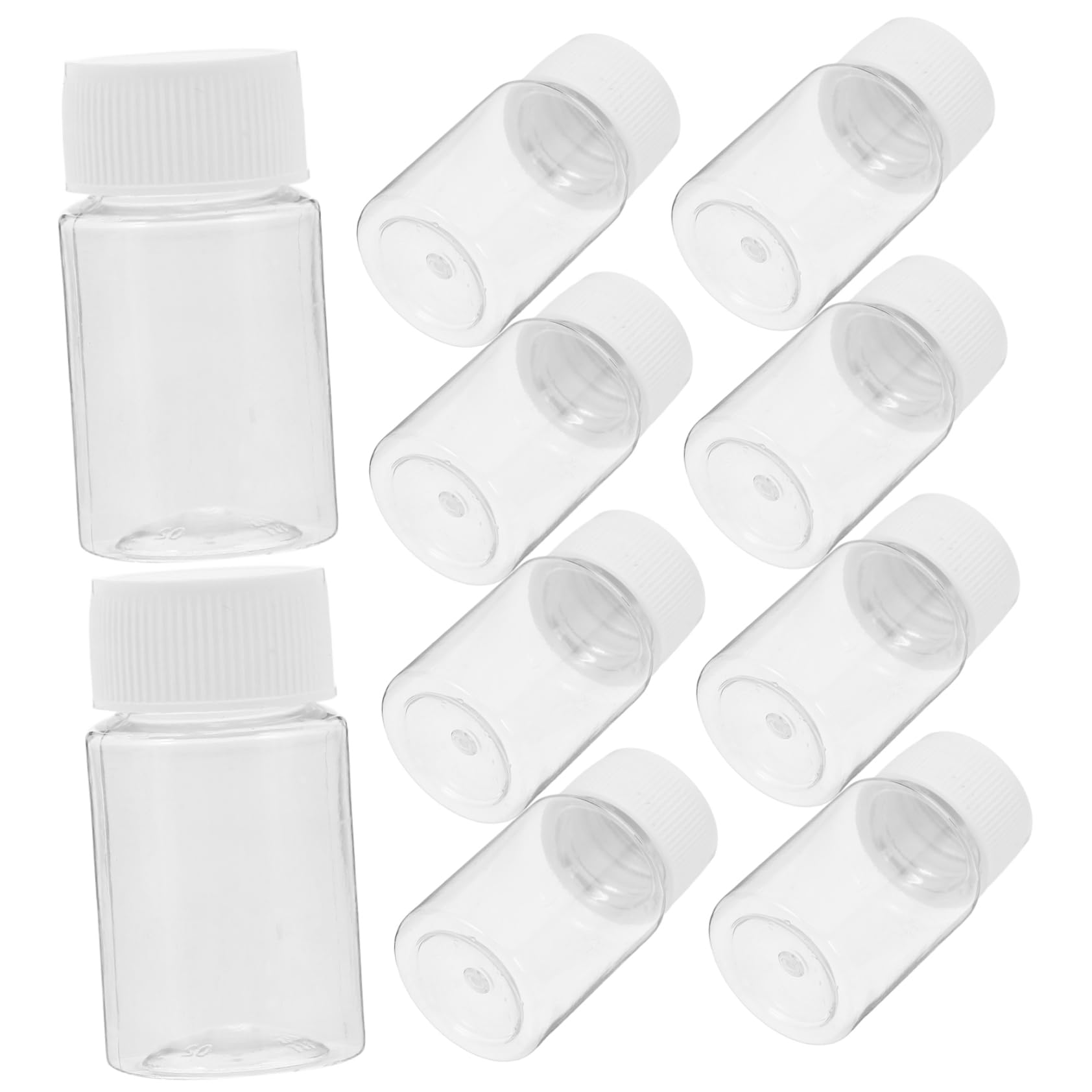 KICHOUSE Bottles Wide Mouth Liquid Bottle Leakproof Cap for Water Reagents Pack Plastic Material