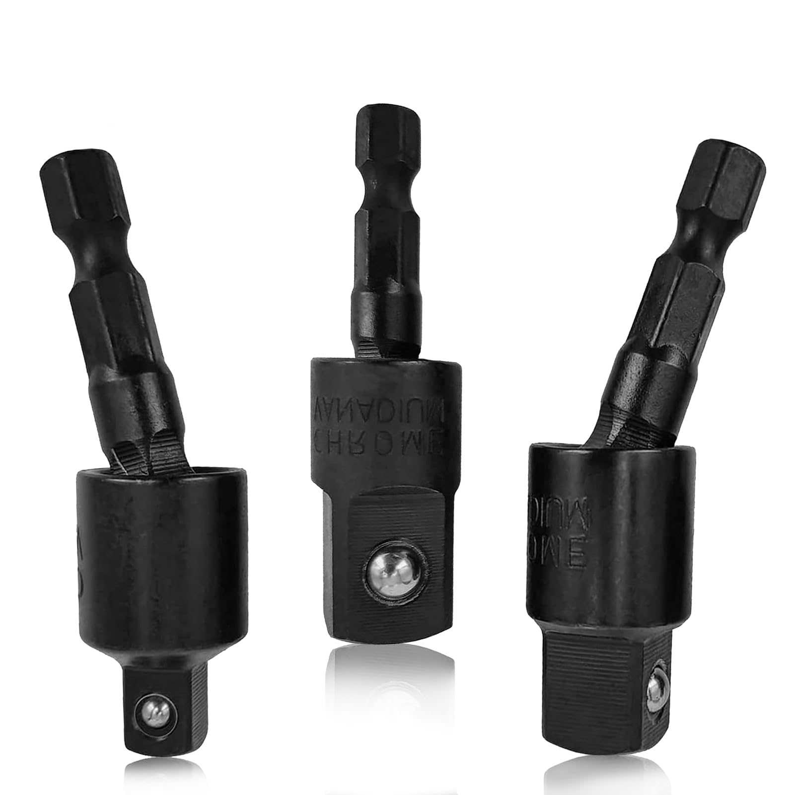 Snapklik.com : GXF 3 Pack Socket Adapter, 360 Degree Drill Adapter, 1/4 ...