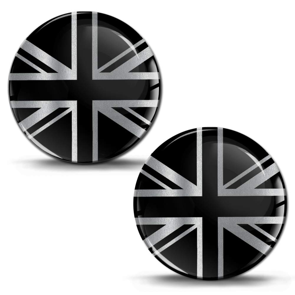 Biomar Labs 3D Domed Car Stickers – Motorcycle, Helmet and Bumper Stickers – Self Adhesive Decorative Decals with Resin Dome for Vehicles and Accessories (United Kingdom GB Flag KS 216)