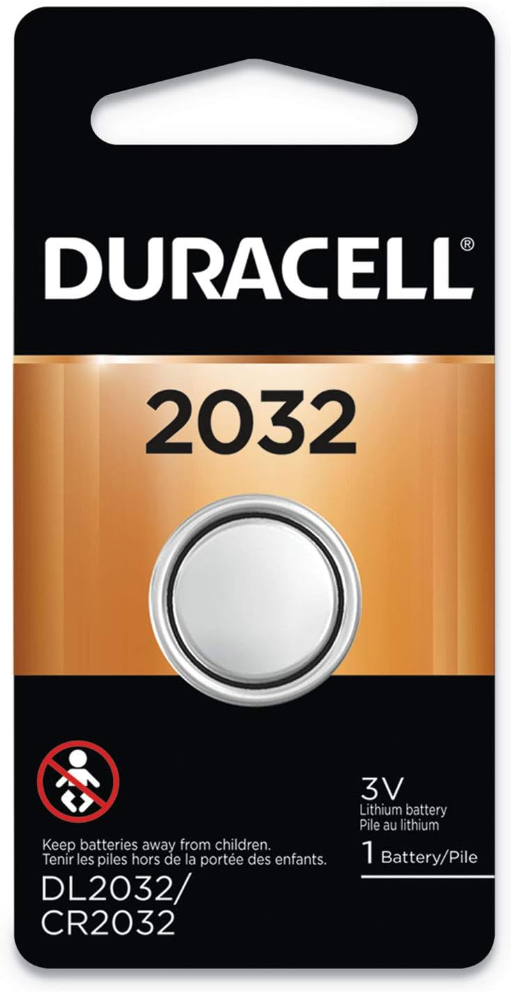 DL2032BPK Button Cell Lithium Electronics Battery, 2032, 3V, 6/Box