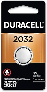 Duracell DL2032BPK Button Cell Lithium Electronics Battery, 2032, 3V, 6/Box