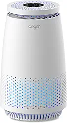 Purificadores de ar para quarto doméstico, filtro HEPA 3 em 1 para animais de estimação, pó, pólen, fumaça, purificador de ar silencioso com modo de suspensão, temporizador 12H, luz noturna