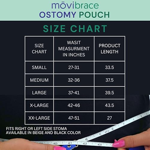 Miniatura 9 de Movibrace Bolsa para estoma de ostomía para ocultamiento de colostomía, ileostomía y urostomía, tamaño pequeño