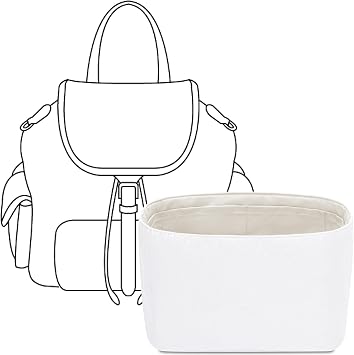 Bag Organizer Insert for MiuMiu 25ss Backpack Handbag,Custom Fit Inside Premium Craie Lightweight WaterResistant Tote Bag Insert Accessories