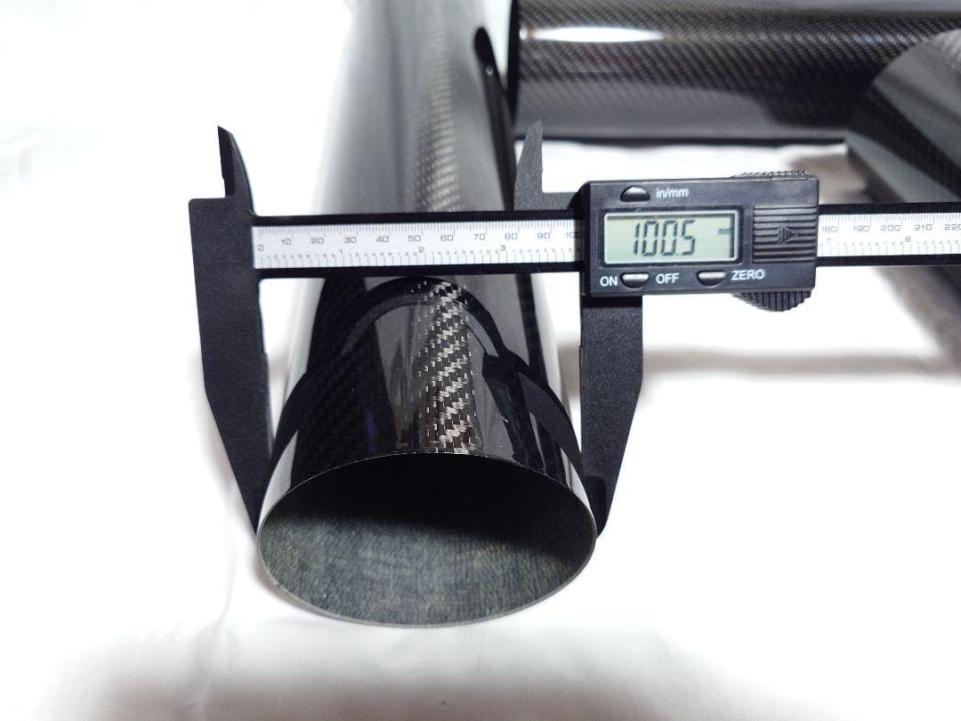 ②バイク用 カーボンシェル サイレンサー用３本 外径100mm L450mm Amazon.co.jp: バイクパーツ カーボンシェル サイレンサー用3本 外径