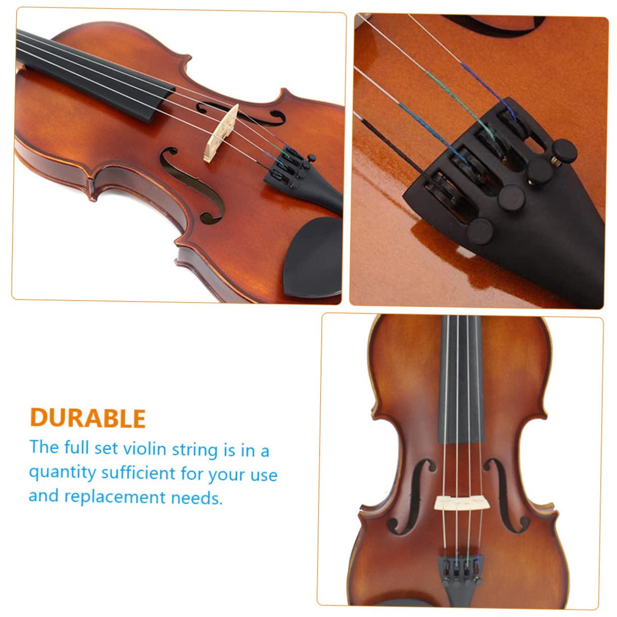 OFFSCH 40piezas Cuerdas Para Violín Cuerdas De Reemplazo De Inoxidable Para Instrumentos Accesorios De Violín
