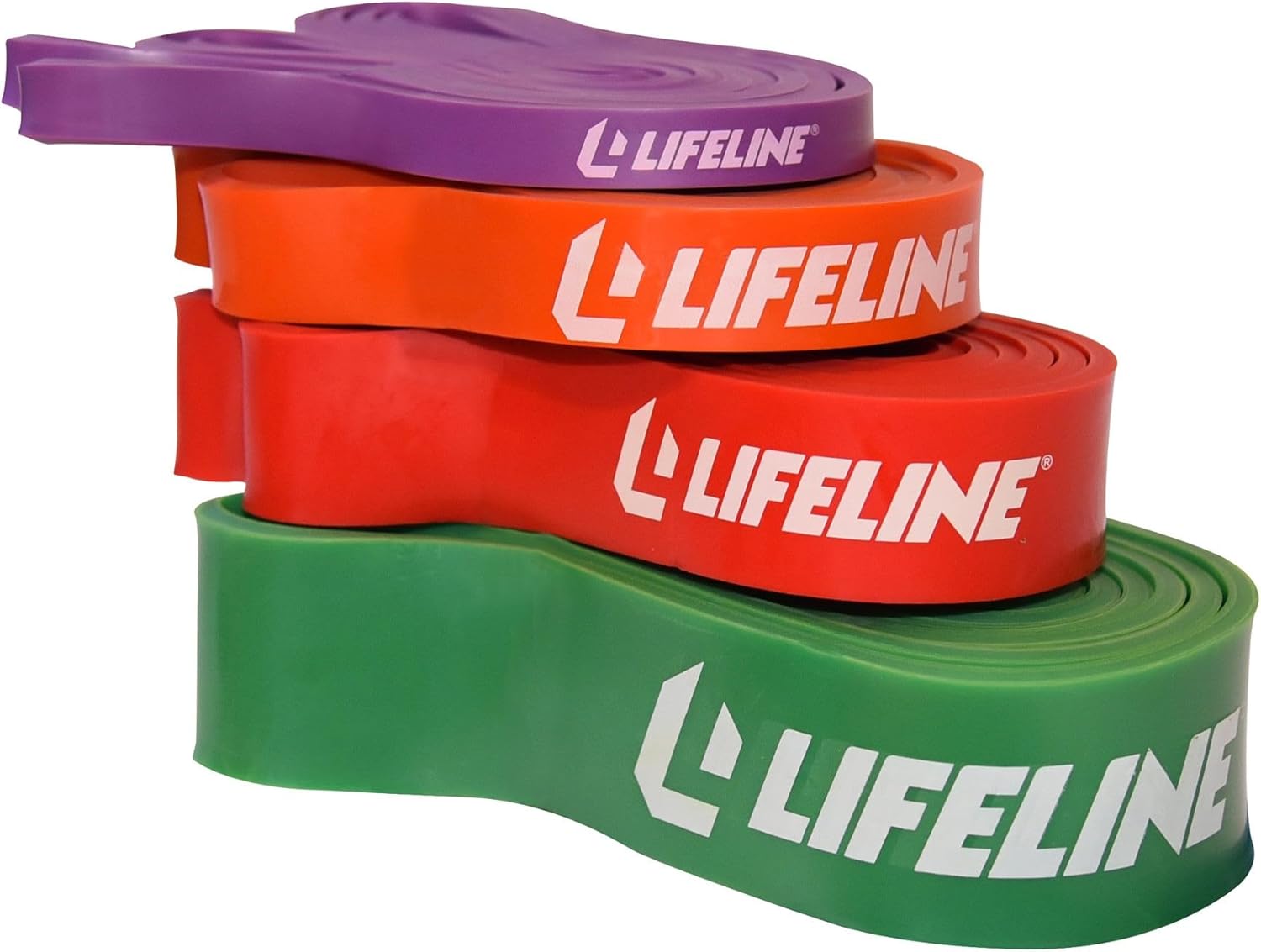 Lifeline Super Resistance Band Kit - Levels 1-4 - Adds Resistance to Exercise Movements
