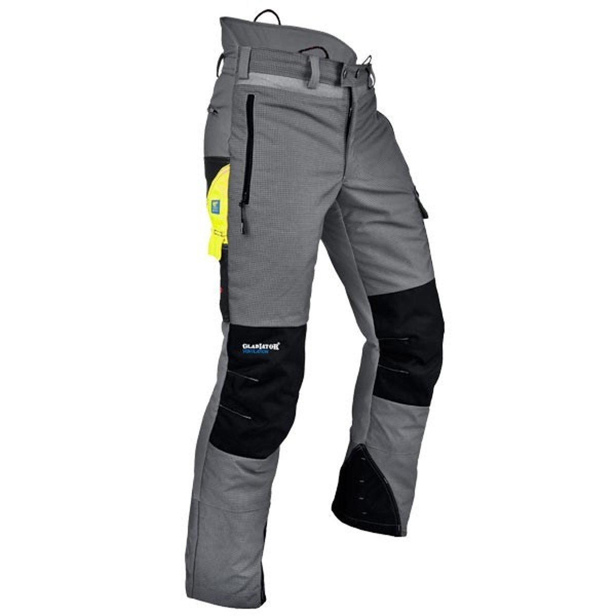 Pfanner Ventilation Schnittschutzhose Klasse 1 Gladiator Gewebe, Farbe:grau, Größe:M (kurzgr.)