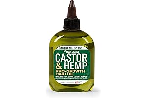 Castor and Hemp Pro-Growth Hair Oil: The Natural Chemist's Elixir for Hair Growth