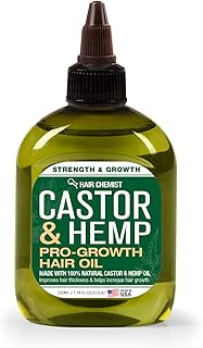 Hair Chemist Castor and Hemp Pro-Growth Hair Oil 7.1 oz. - Natural Hair Oil Blend for Hair Growth