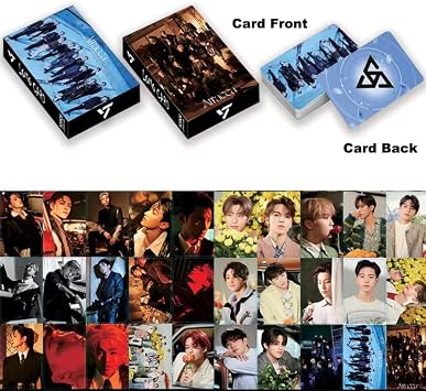 5 Pack/150 Pcs SEVENTEEN Lomo Card Kpop Photocards Greeting Card with Postcards