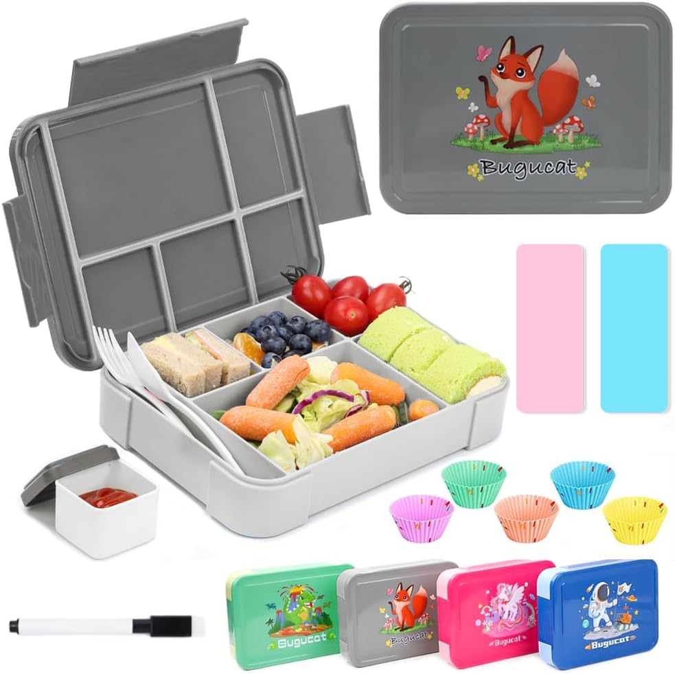 Bugucat Bento Lunch Box,LeakProof Lunch Box Containers,45