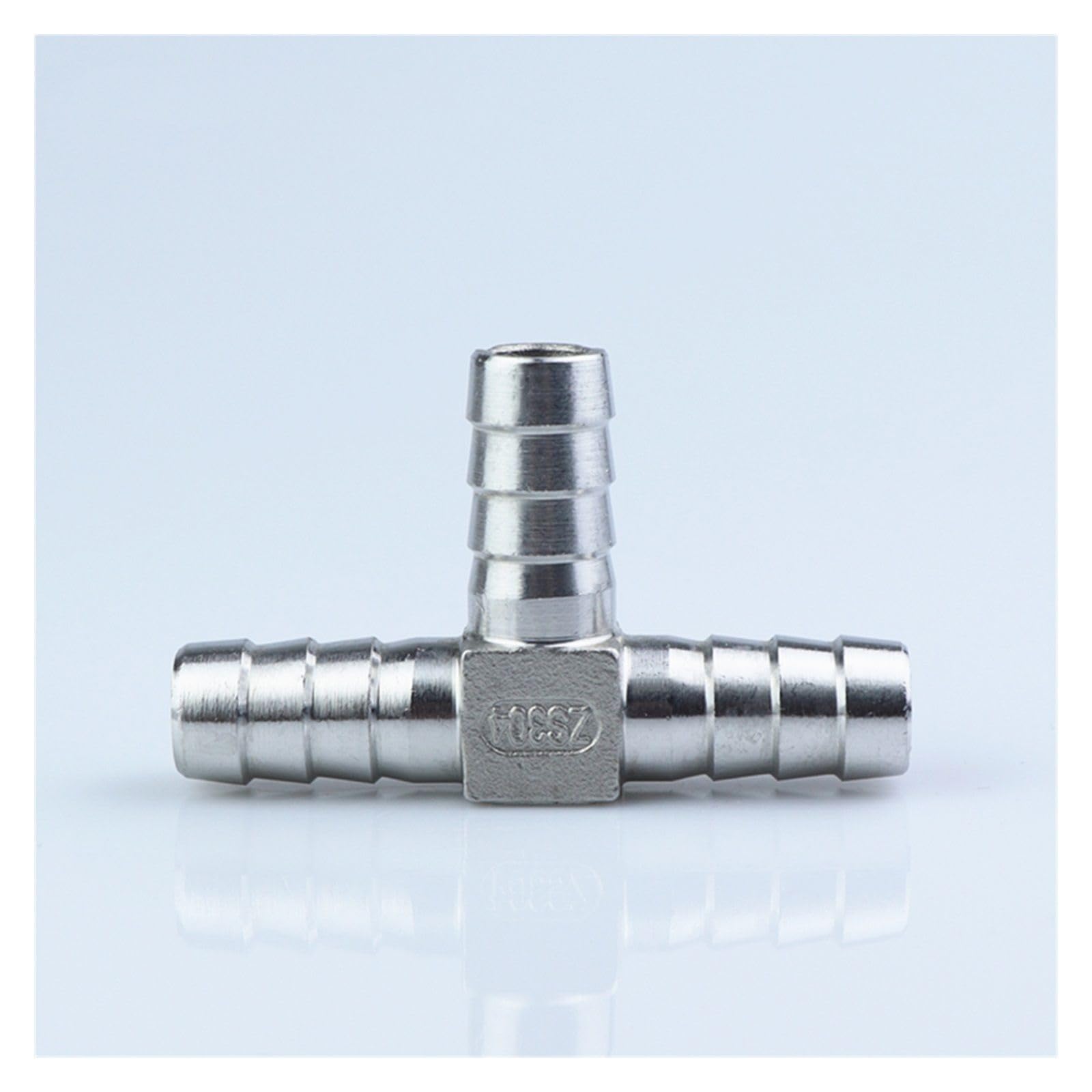 złącze do węża, Złączka rurowa Barb, 3-drożna, typu T/Y, do węży 6 mm, 10, 15, 20 i 25, ze stali nierdzewnej, rur wodnych Pagoda(Silver,20mm Barb)