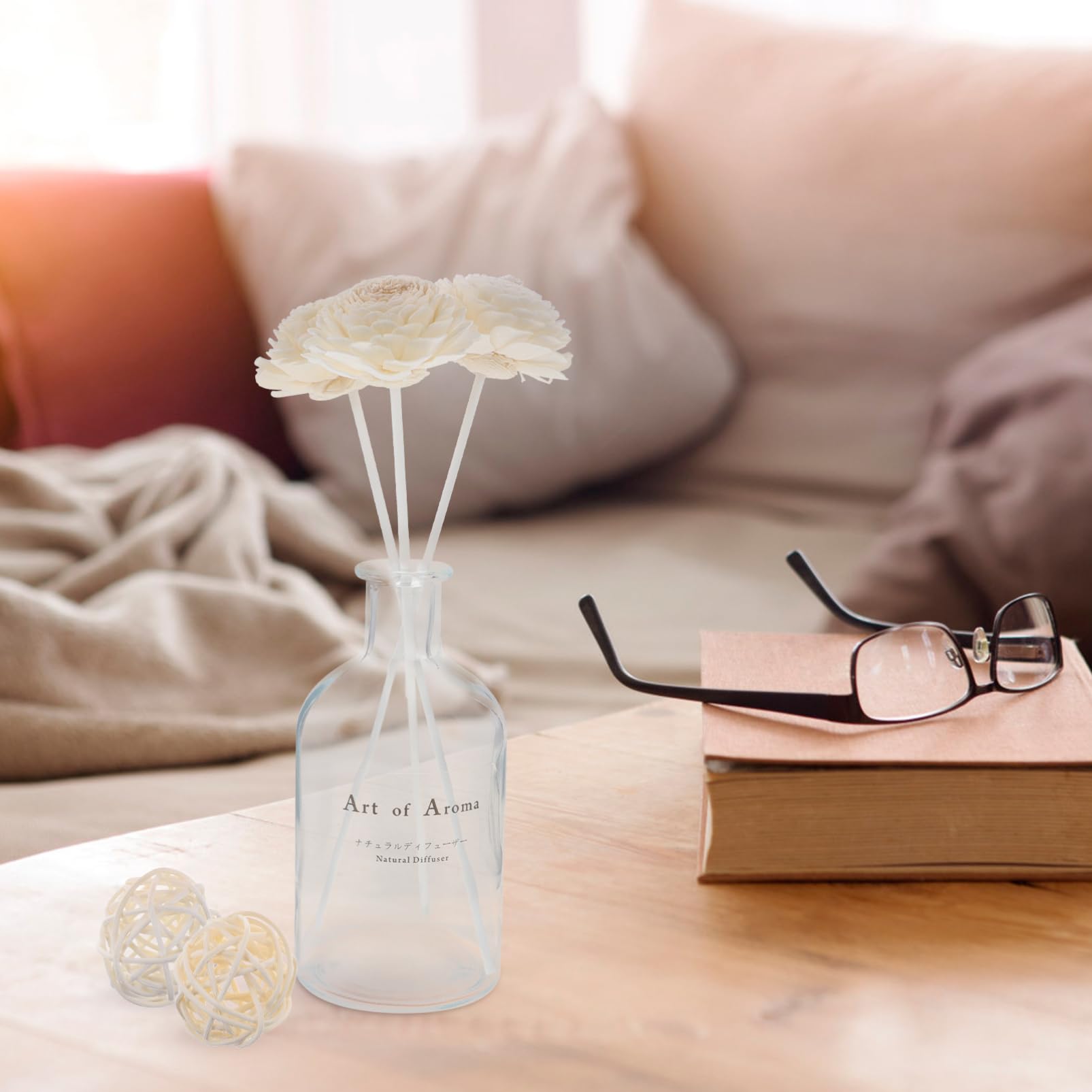 MAGICLULU 2er Set Aromatherapie Anhänger Holz - DIY Diffusor Für ätherische Öle