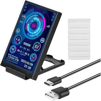 3.5 Inch IPS USB Mini Screen PC Temperature Display AIDA64 PC CPU RAM Data Monitor PC Sensor Panel Display Temperature Monitor
