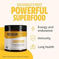 Vista 3 de FreshCap Mushrooms Paquete energético (polvo Cordyceps y polvo complejo de hongos definitivo)